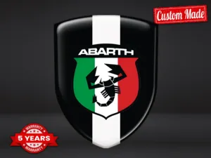 Fiat Abarth Etiqueta Impermeable Premium Universal Personalizable